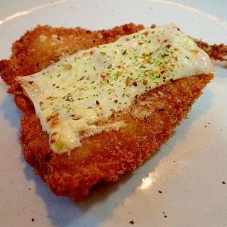 マジソル/マヨで　チーズON鯵フライのトースター焼